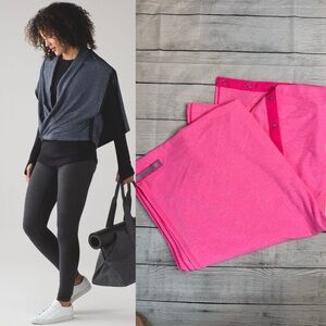 Lululemon Vinyasa Wrap in Pink Heather - Convertible Scarf Wrap Top